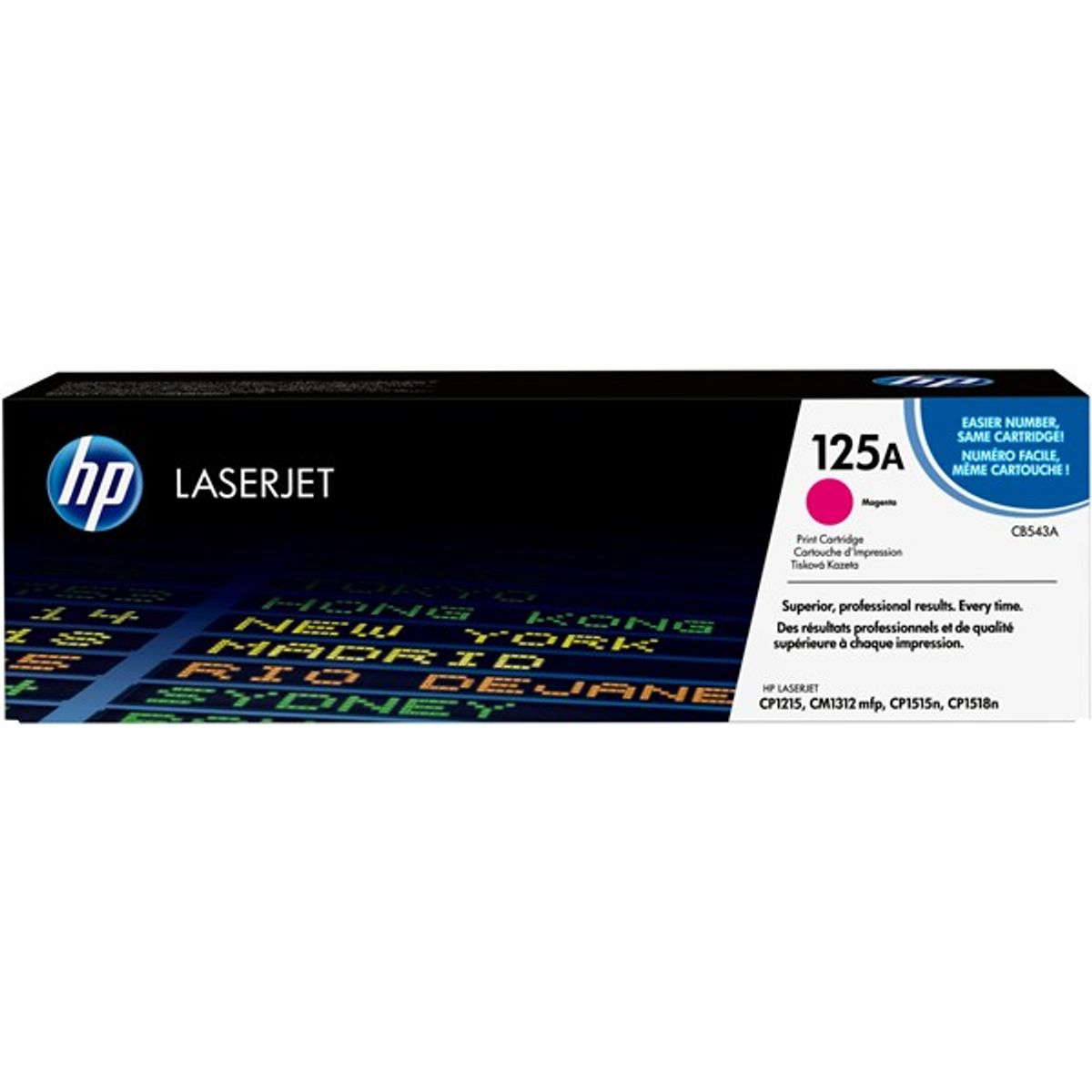 Magenta lasertoner - HP 125A / CB543A - 1.400 sider.