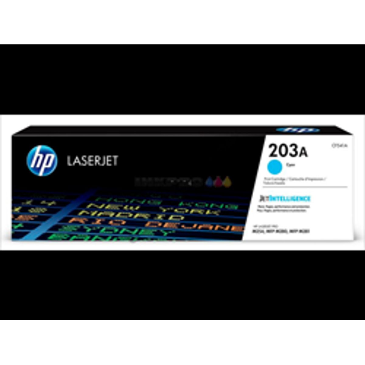 Cyan lasertoner - HP nr.203 A - 1.300 sider