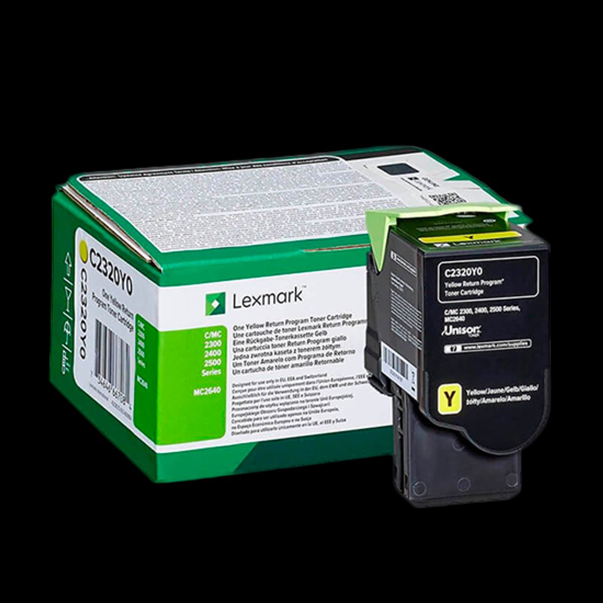 Gul lasertoner - Lexmark C2320Y0 - 1.000 sider