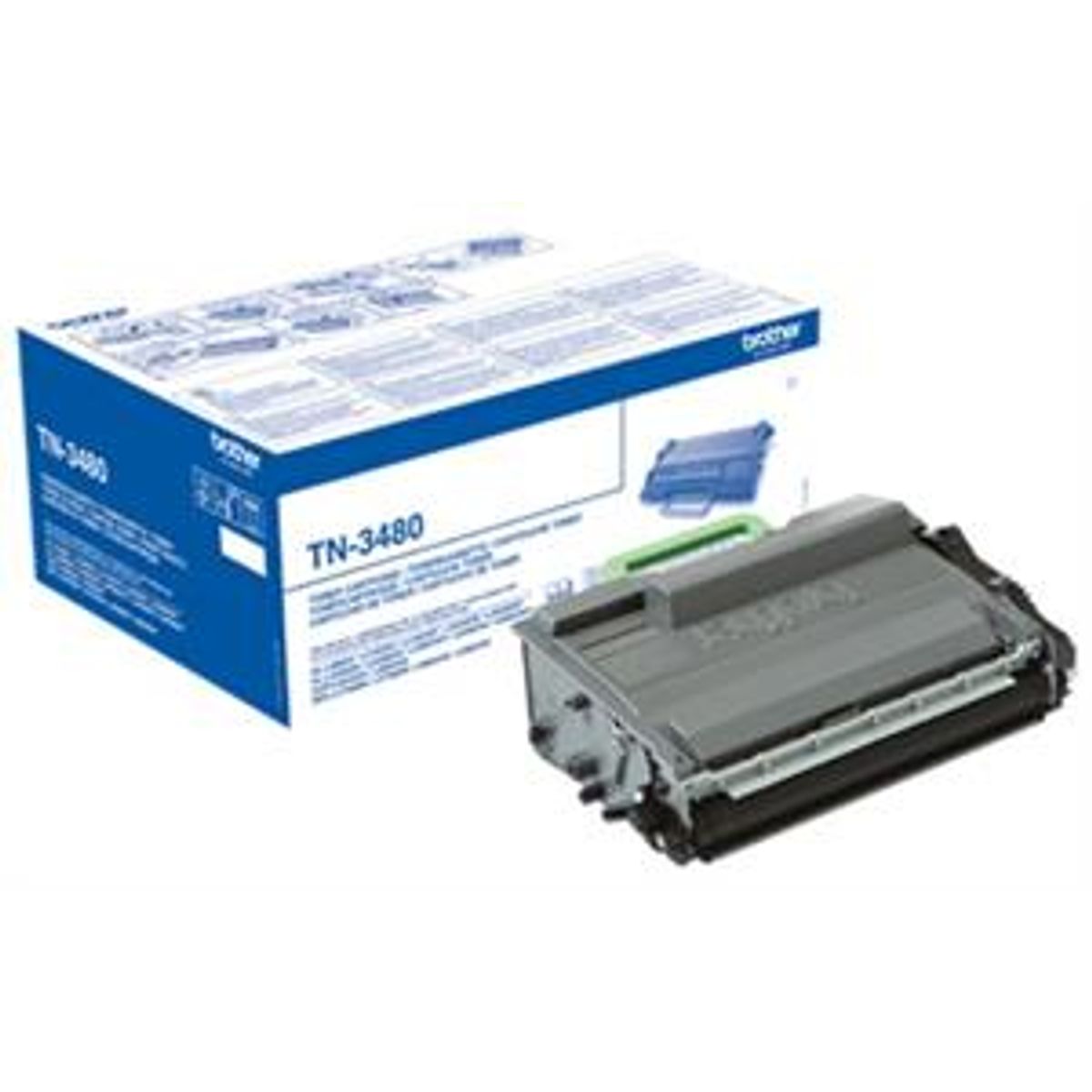 Sort lasertoner TN-3480 - Brother - 8.000 sider