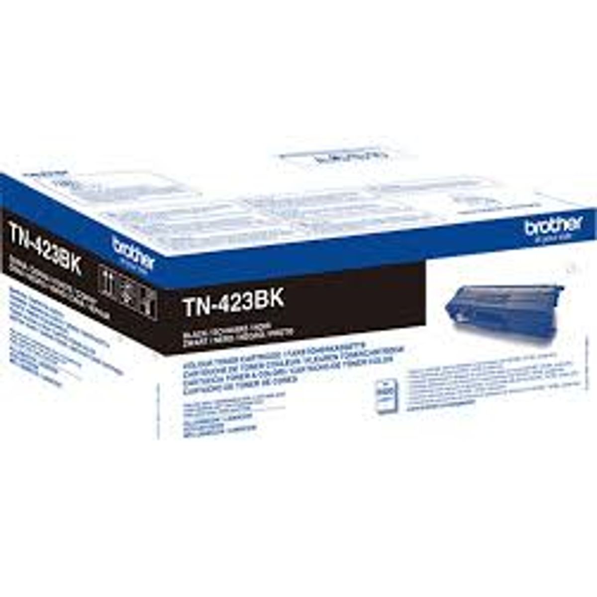 Sort lasertoner TN423BK - Brother - 6.500 sider.