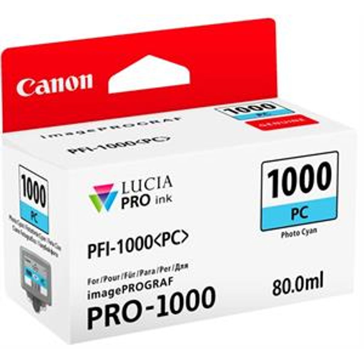 Foto cyan blækpatron 1000PC - Canon - 80,0ml.