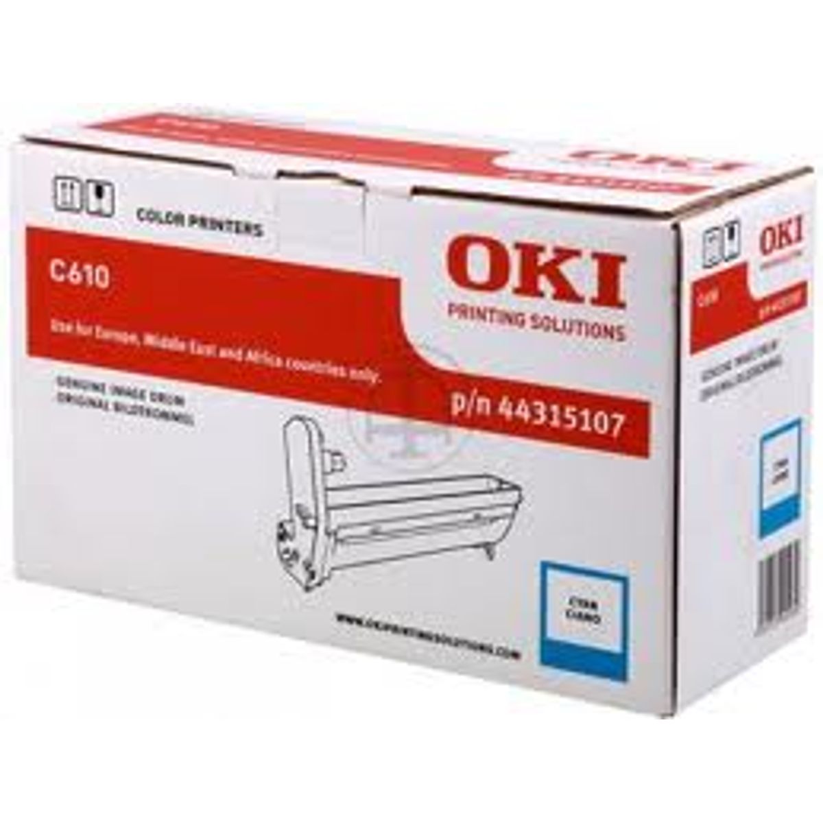 Cyan Tromle C610 - OKI - 20.000 sider