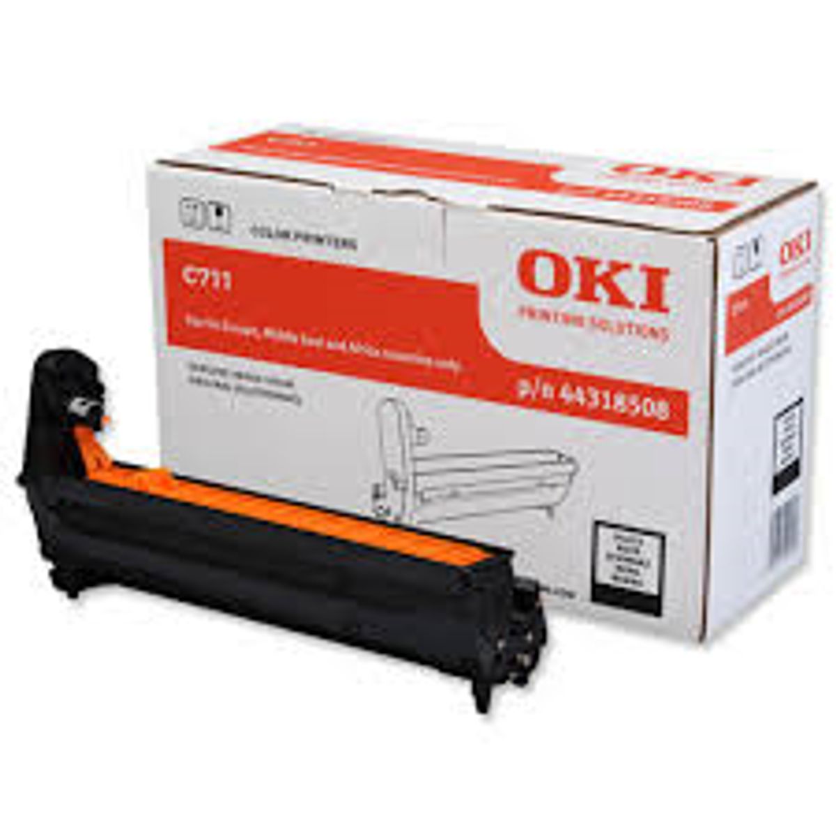 Sort tromle - OKI C711 -