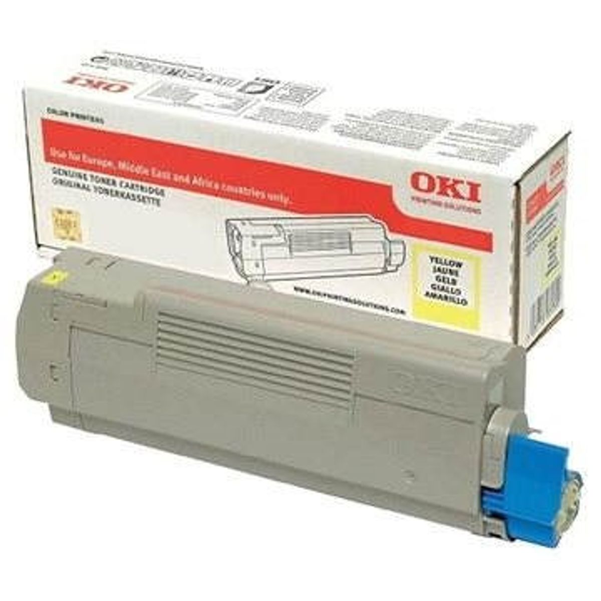 Gul lasertoner - OKI 46490605 - 6.000 sider