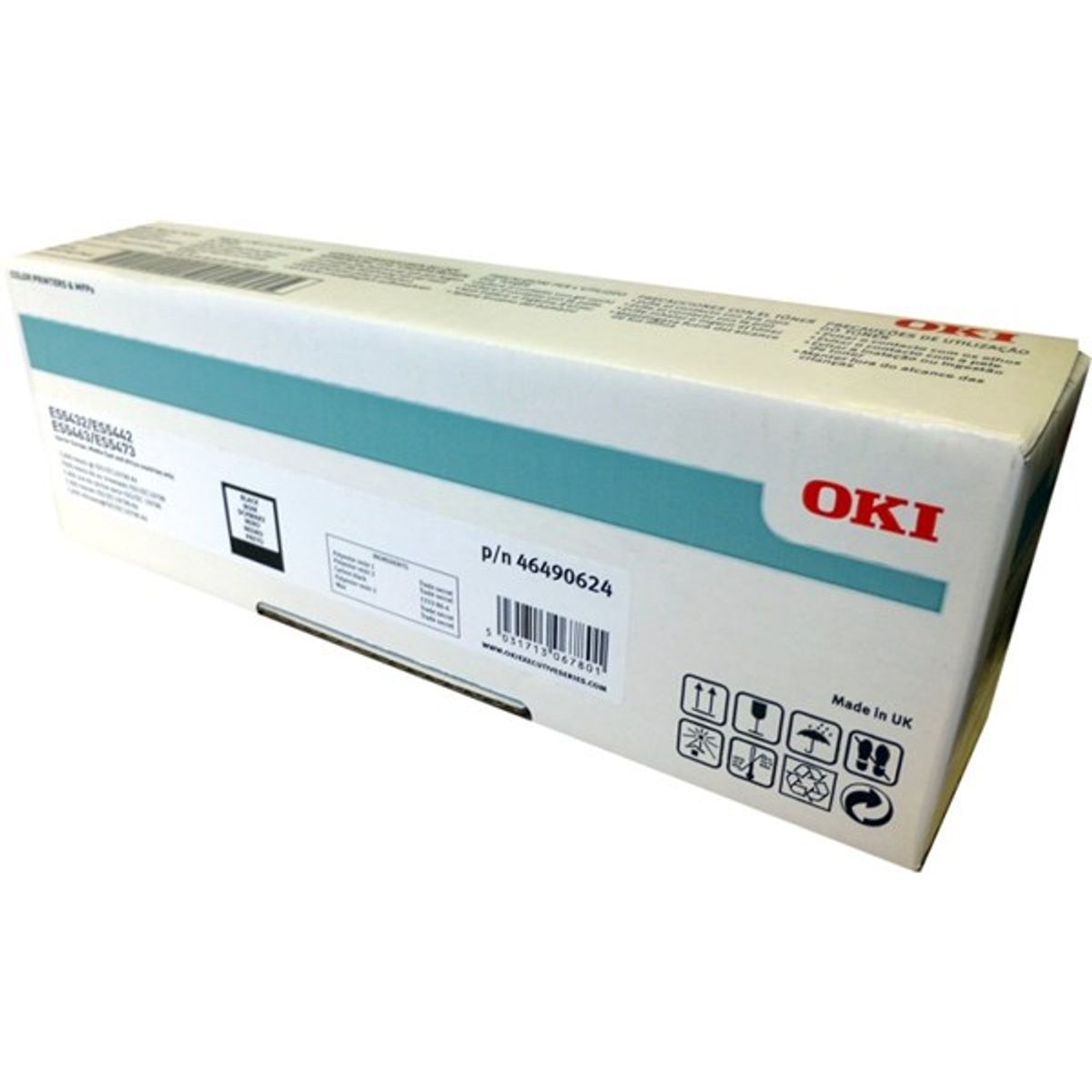 Sort lasertoner 46490624 - OKI - 7.000 sider