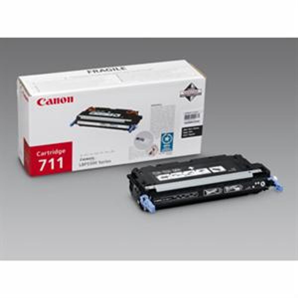 Sort lasertoner 711BK - Canon - 6.000 sider.