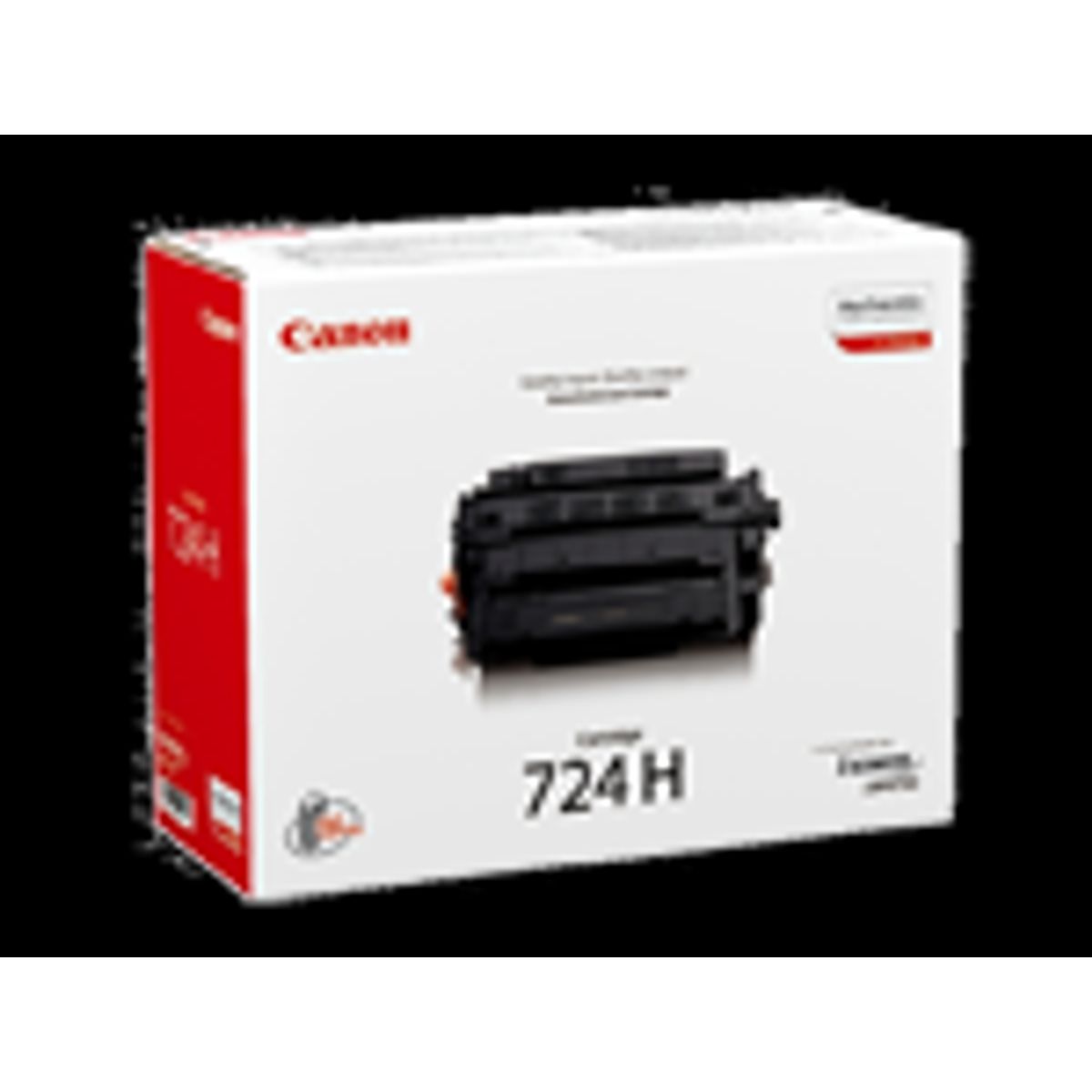 Sort lasertoner - Canon 724H - 12.000 sider.