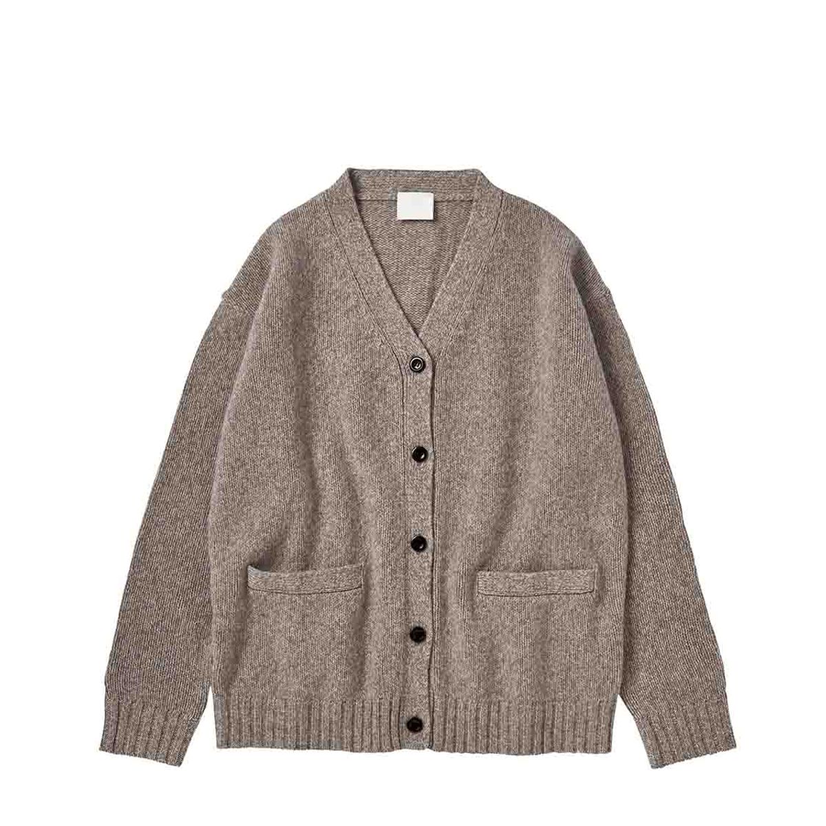 FUB Woman | Uld cardigan, beige melange