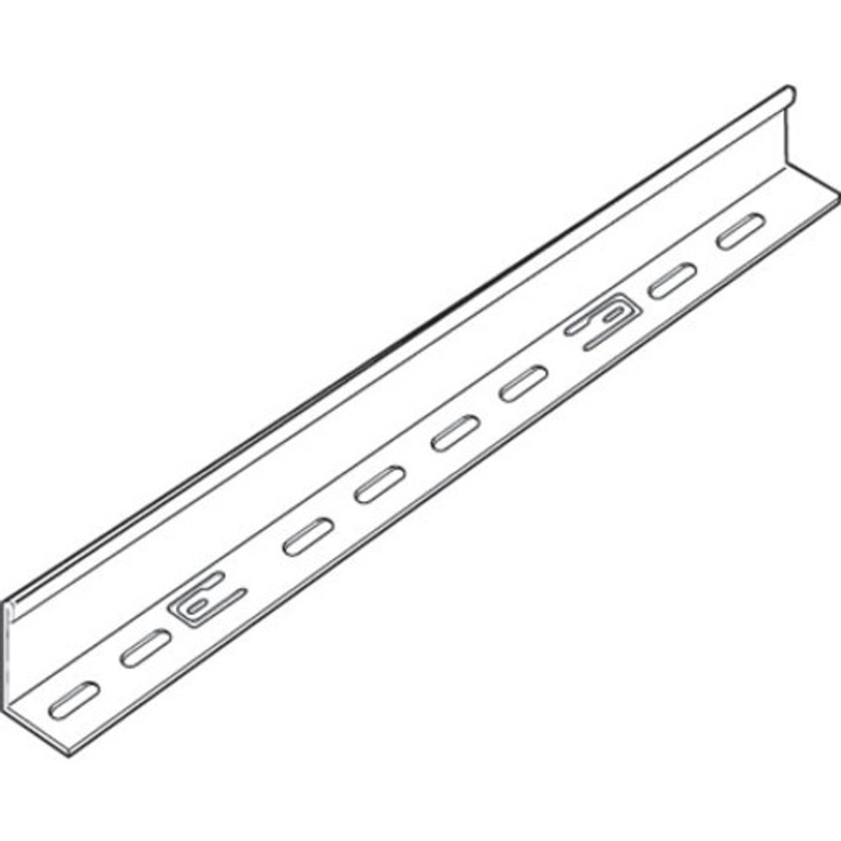 3 meter Deleskinne COT 54-X, ZnMg