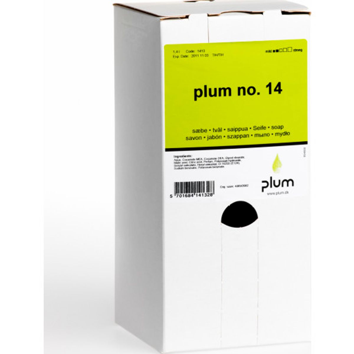 Plum No 14 cremesæbe, med parfume, 1400 ml