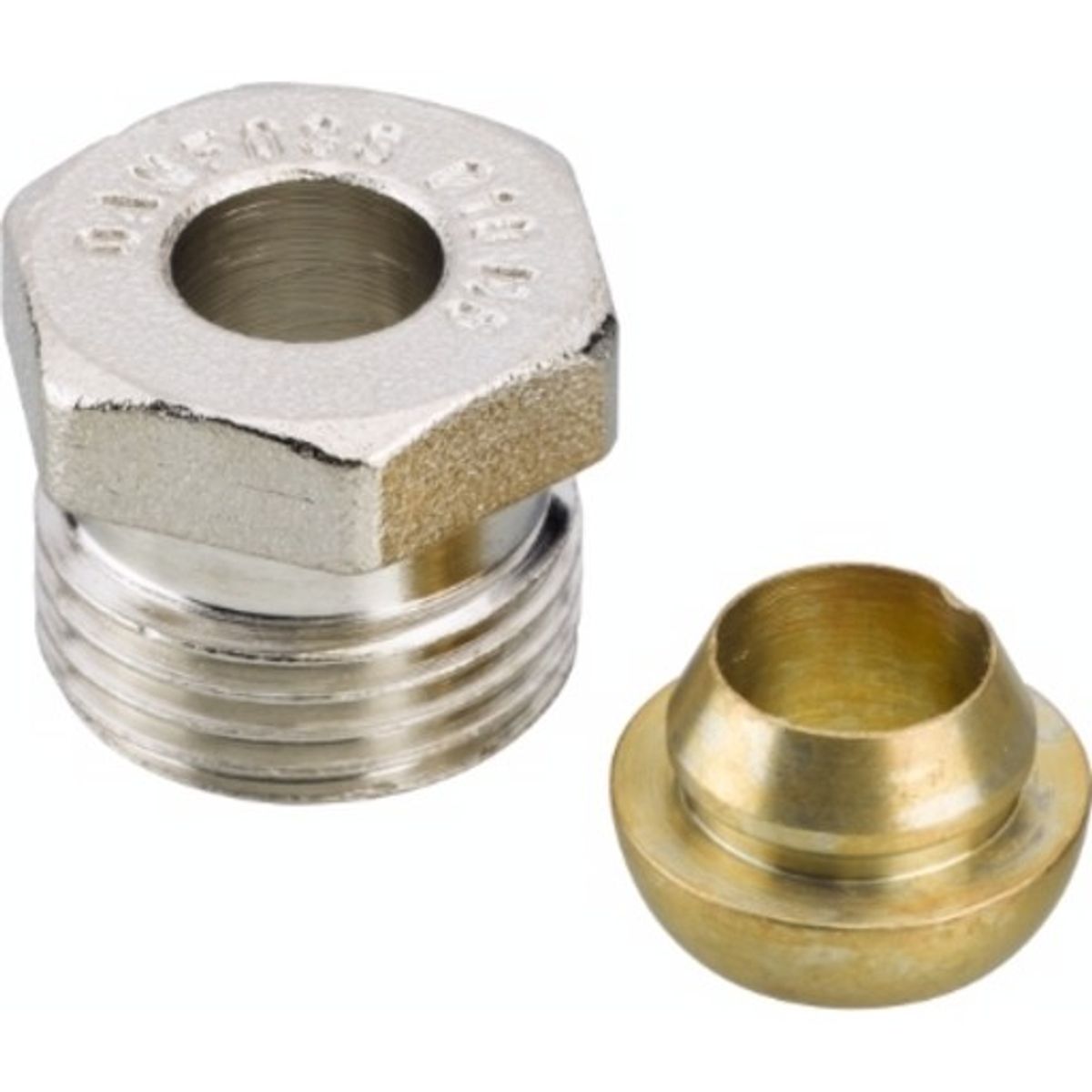 Danfoss klemringsfittings til stål- og kobberrør 1/2" x 10 mm