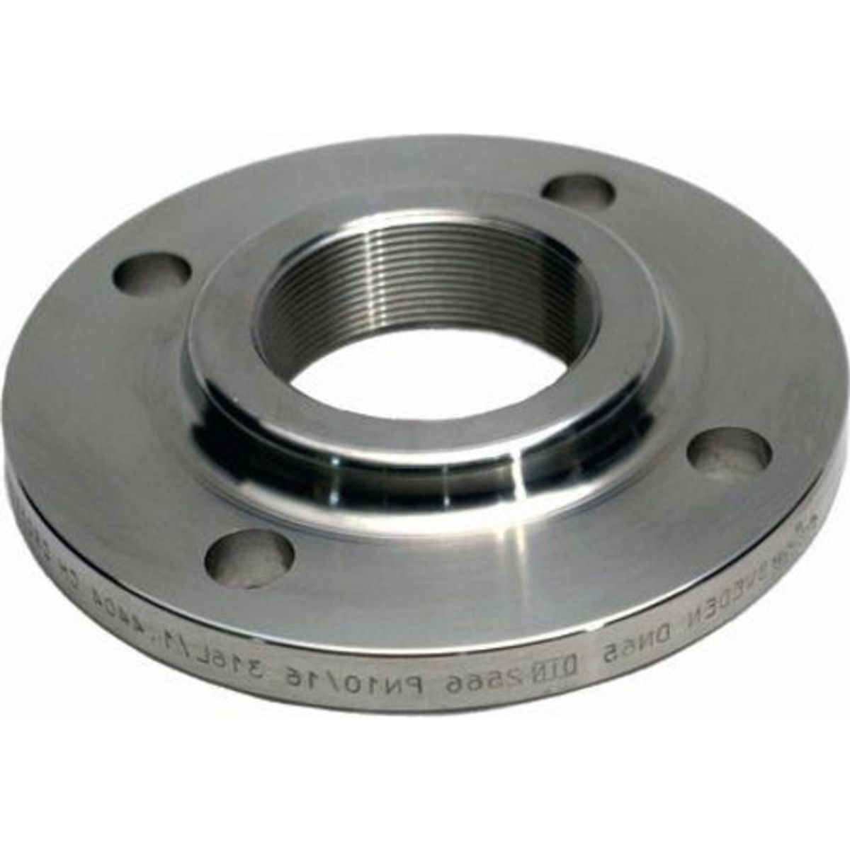 1.1/2" Gevindflange AISI 316L DIN 2566 EN1092-1 PN10-40