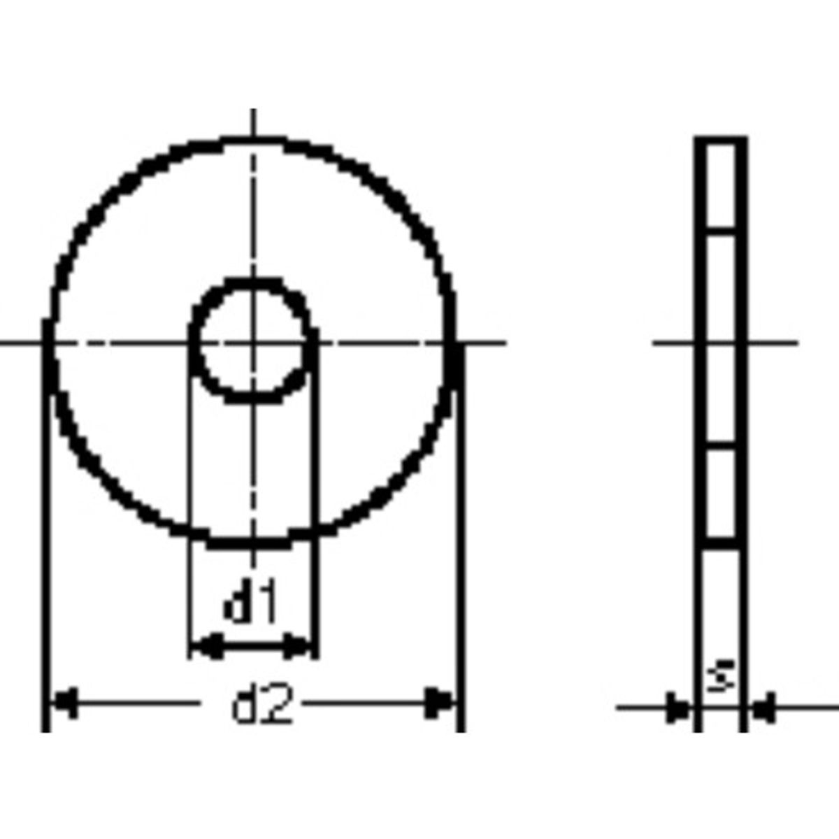 Skærmskive M12, 13 x 37 x 3 mm, A4, DIN 9021