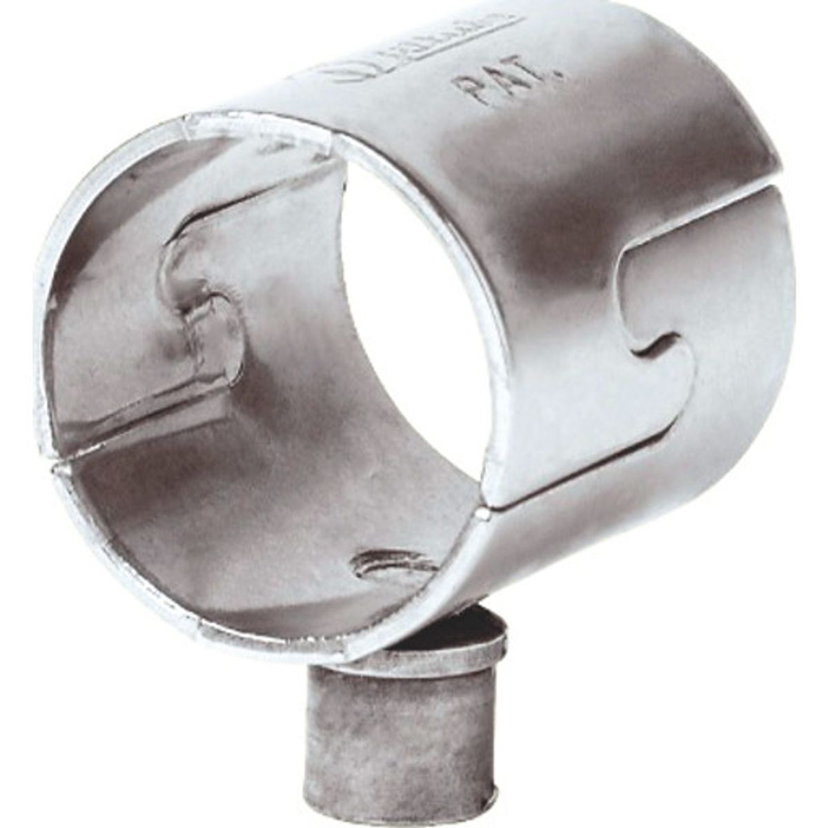 15 mm Inox rørbærerhoved - kort