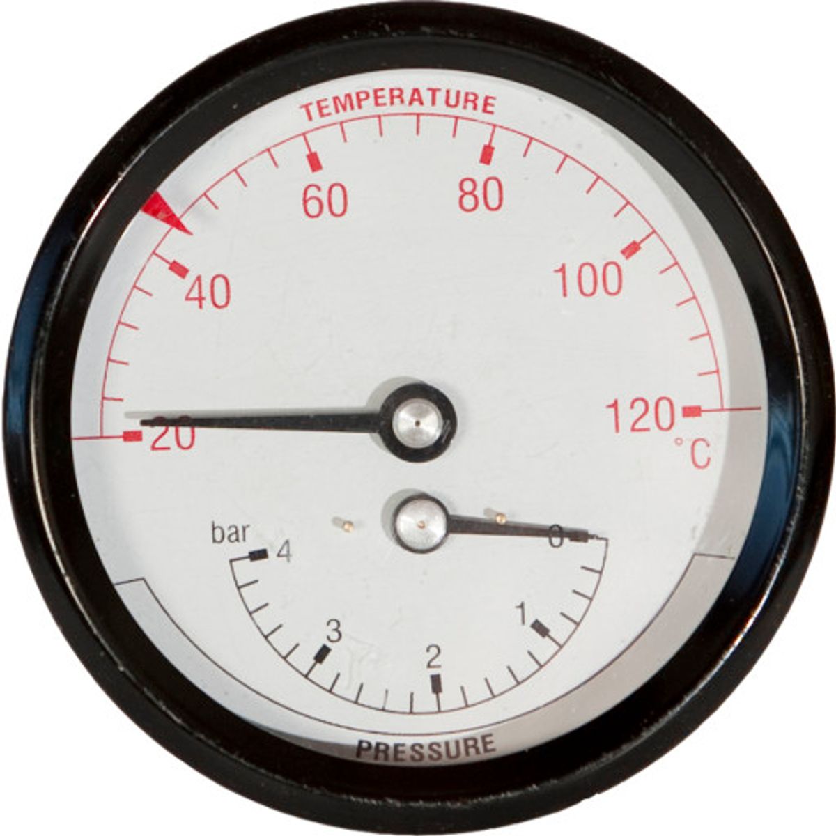 80 mm Termomanometer 0-4 bar