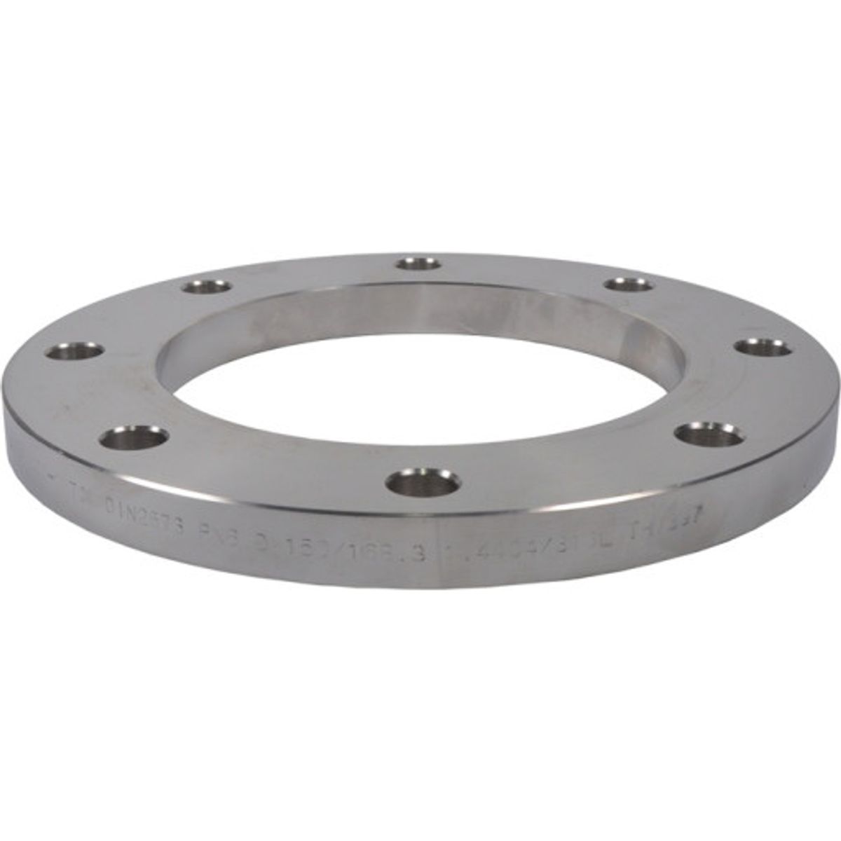 154,0 mm Planflange, AISI 316L, DIN 2676, EN1092-1, PN10