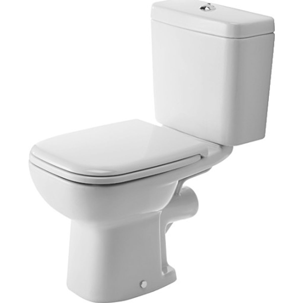 Duravit D-Code toiletskål med P-lås, uden cisterne, hvid