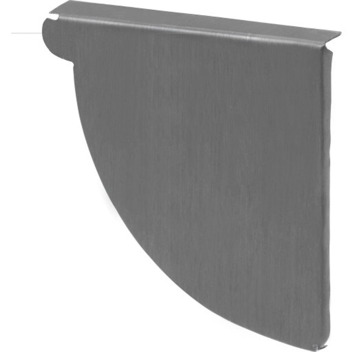 VMZINC endebund, arkitekt, højre, QUARTZ-ZINC - 333 mm