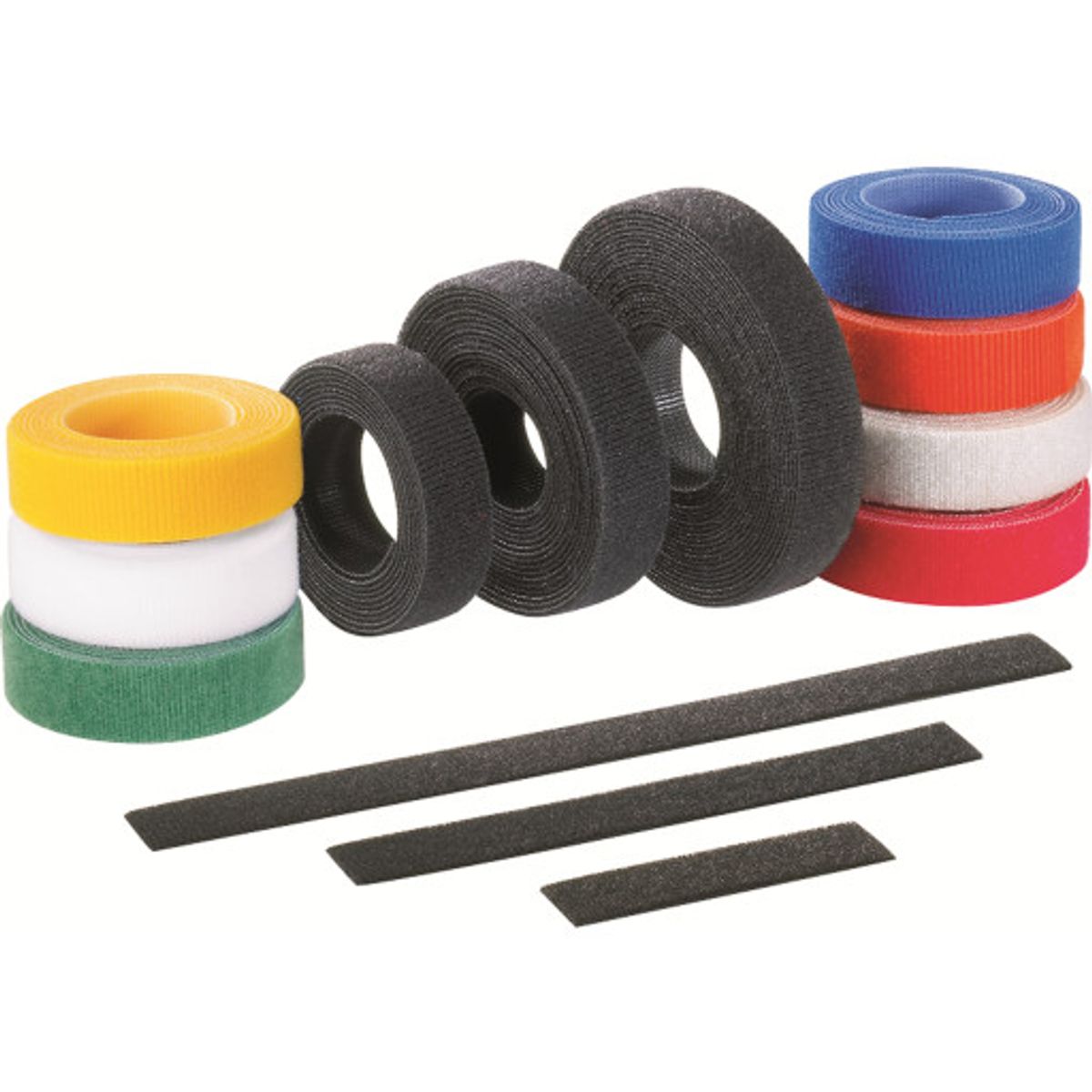 Velcro Bånd 19 mm x 5 meter sort HLS-15R0