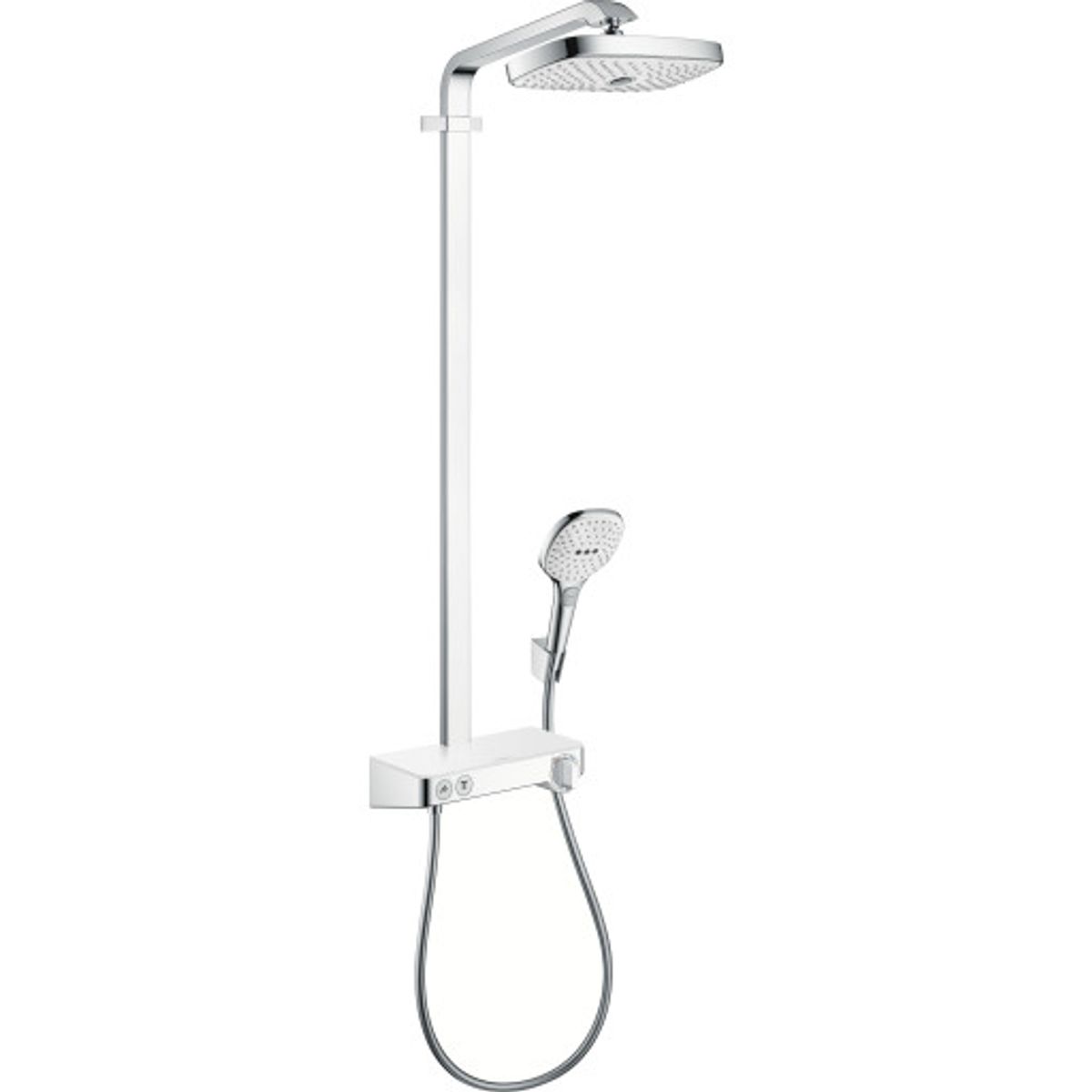 Hansgrohe Raindance Select E 300 brusesæt, krom/hvid