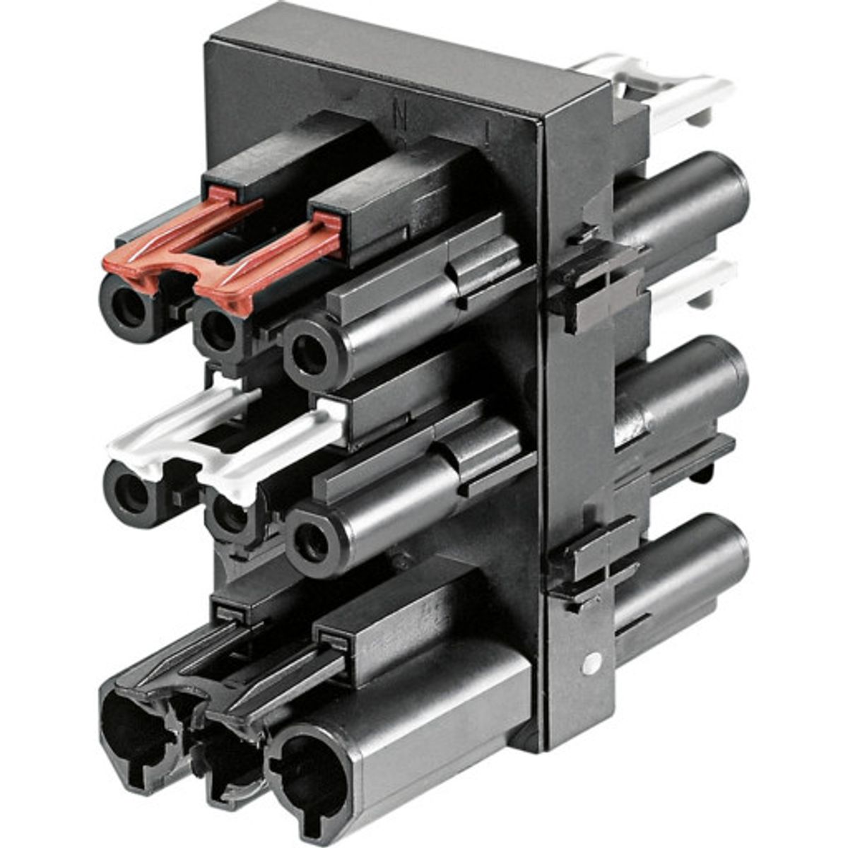 GST18i3 Fordelerblok For Kontakt On/Off 1i/3O Sort