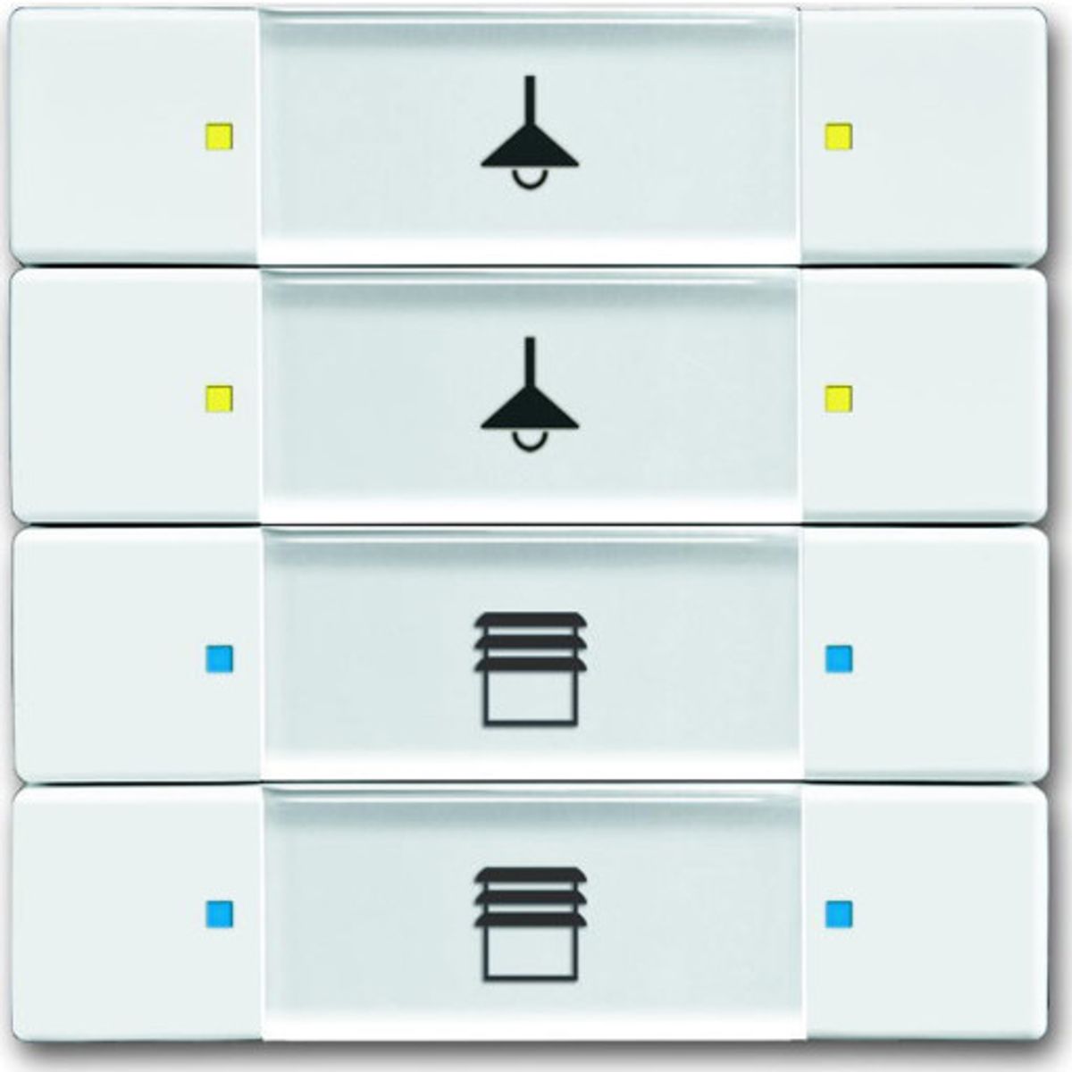 KNX Betjeningselement 4/8-tryk davos/studiehvid