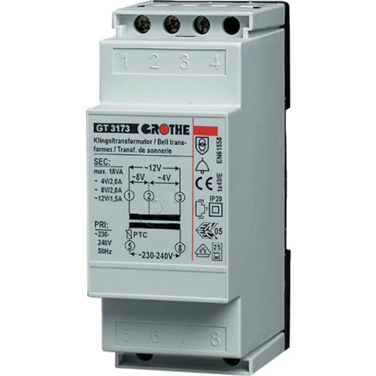 Urmet Ringetransformer 8V AC 1A