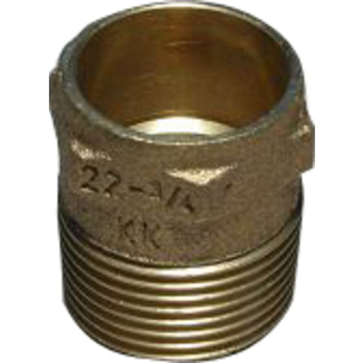 42 mm x 1.1/2" Lodde overgang muffe/nippel