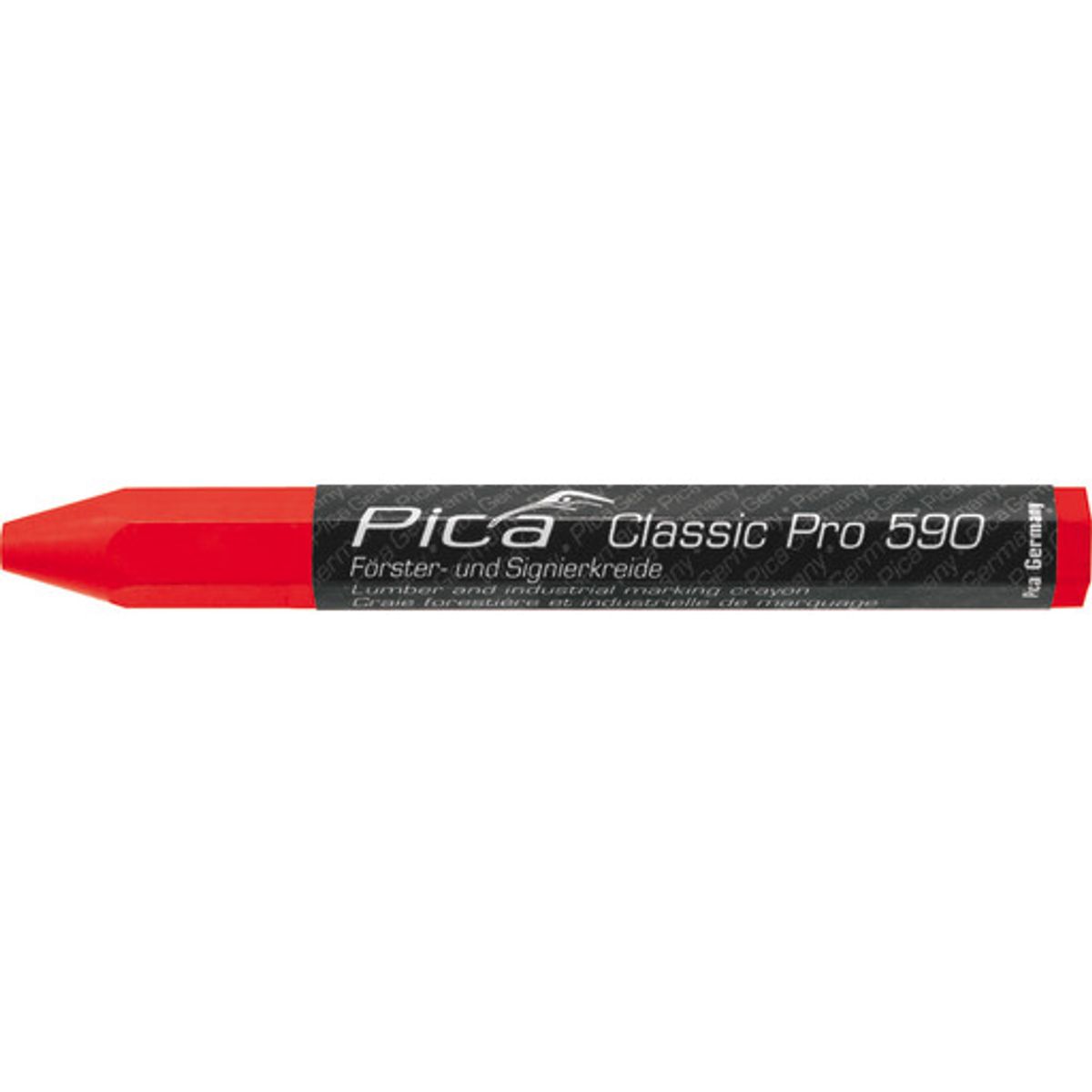 Pica Classic mærkekridt PRO, 120 mm, rød, 12 stk.