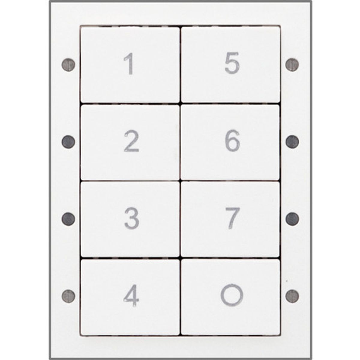 DigiDim136W Panel med 8 tryk, hvid