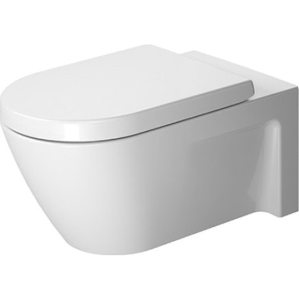 Toilet wall mounted 62 cm starck 2 hvid, washdown model