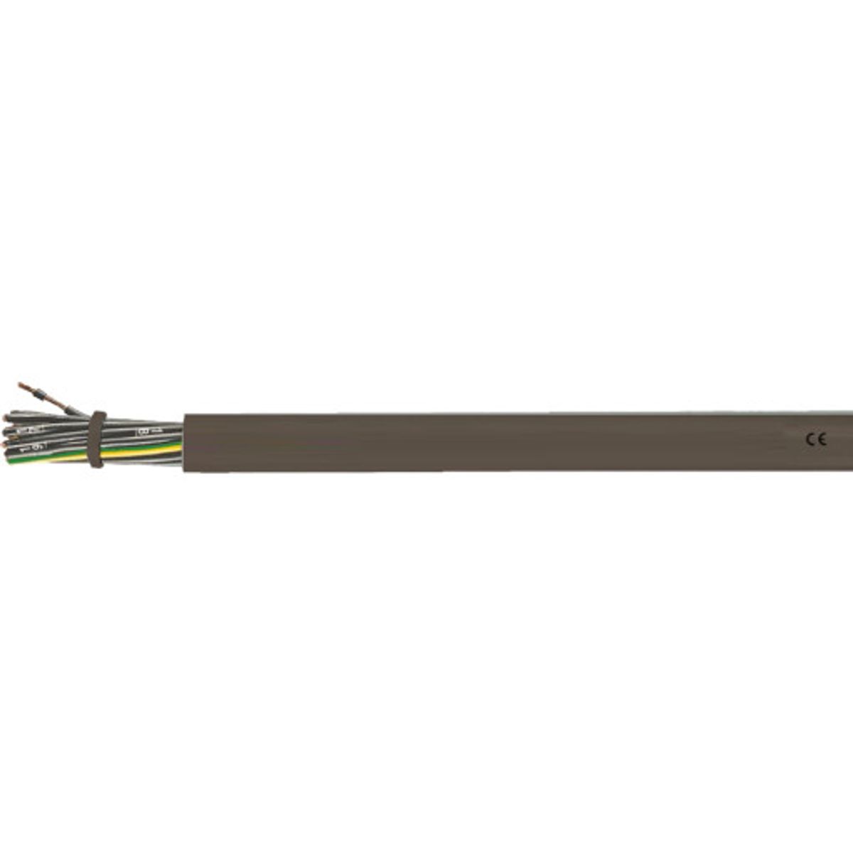 CTS Kabel LIHH-OZ 7x0,75 brun, UV best., nummererede ledere