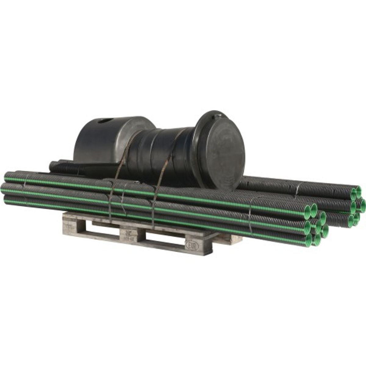 Uponor 110 mm sivestrengssæt 2 x 15 m m/brønd/geotekstil, kpl.