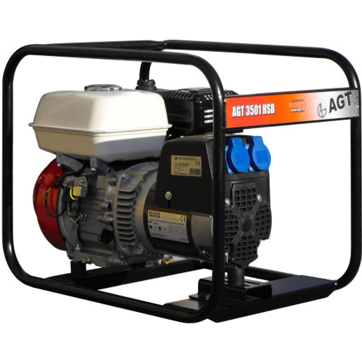 Generator AGT 3501, HONDA GX200, 6,5 hk