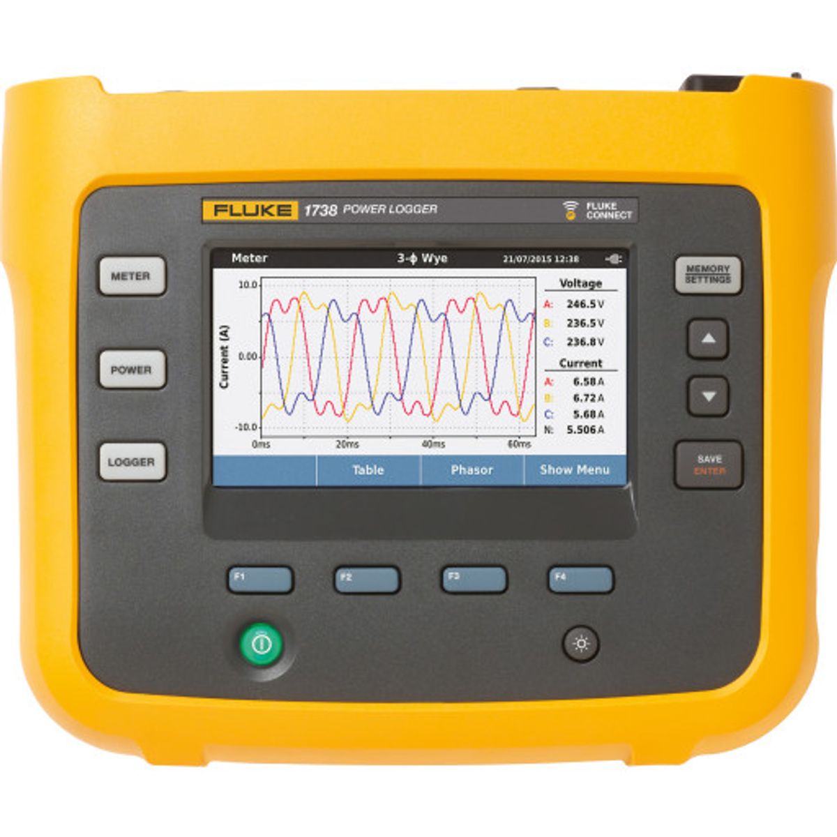 Fluke Avanceret trefase power logger 1738