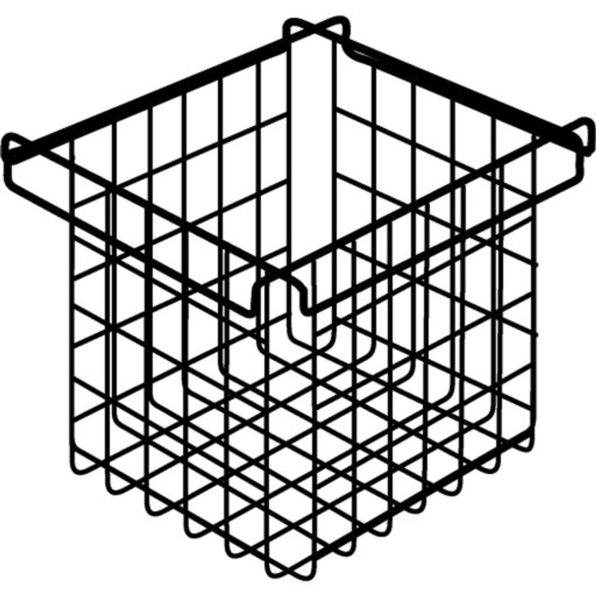 Vaskekludskurv, 212x212x174 mm, til Pressalit vægskinne