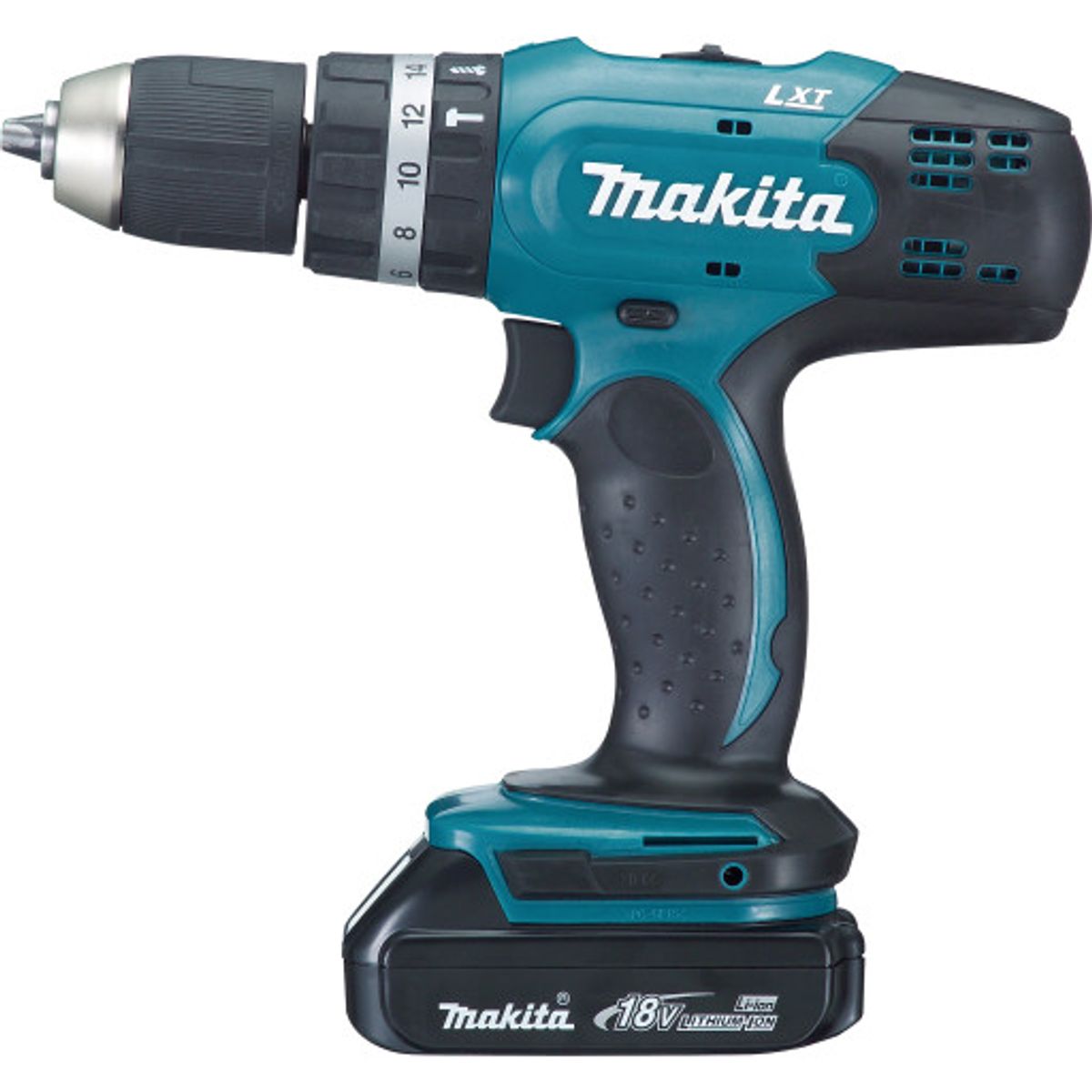 Makita DHP453 slagboremaskine m. 2 x 18V/1,5Ah batterier