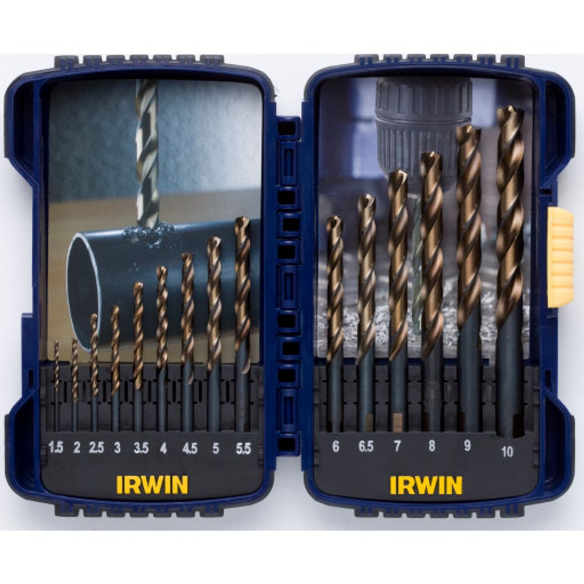 Irwin 15stk HSS Turbomax Borsæt - 1,5-10mm