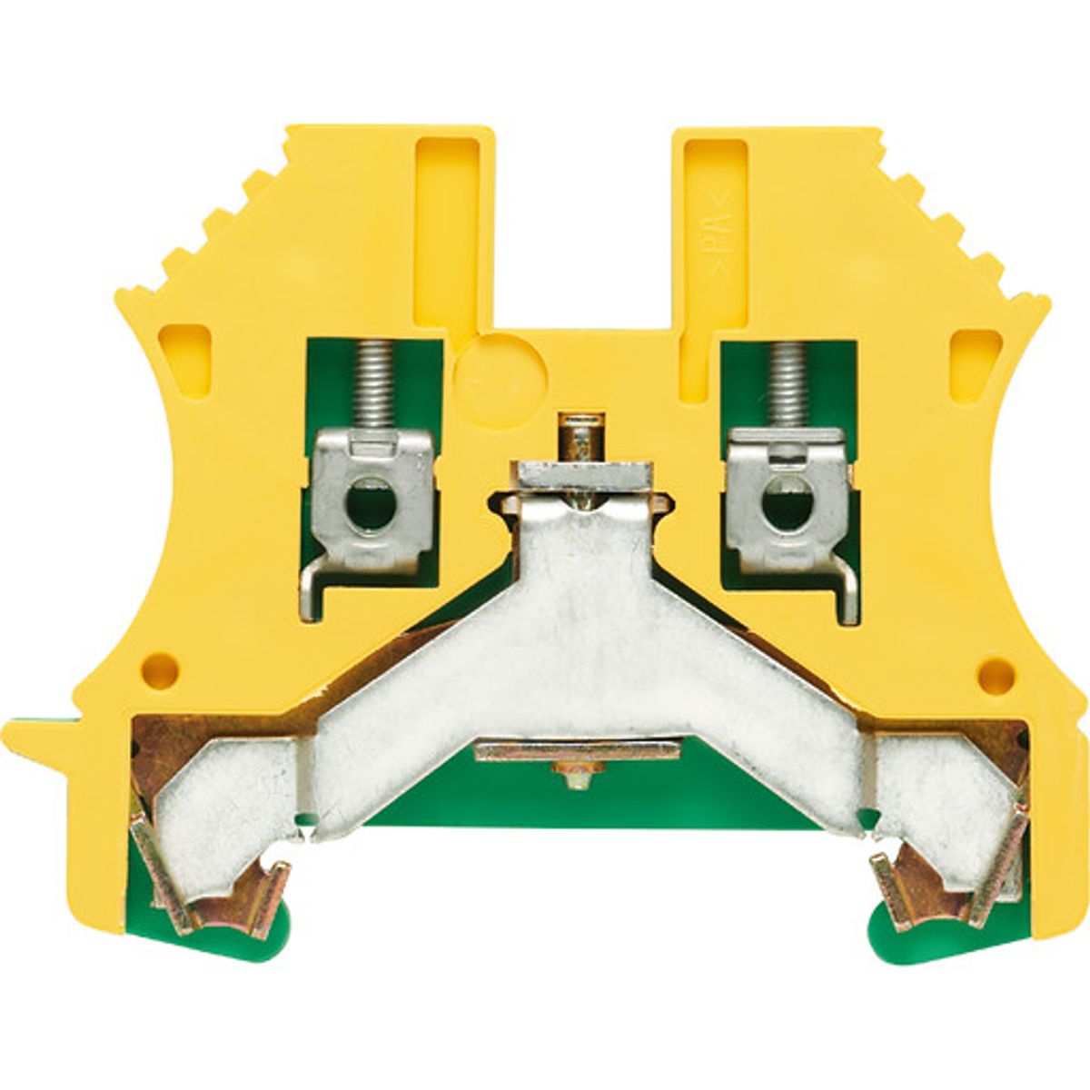 Weidmüller WPE jordklemme, gul/grøn, 2,5 mm²