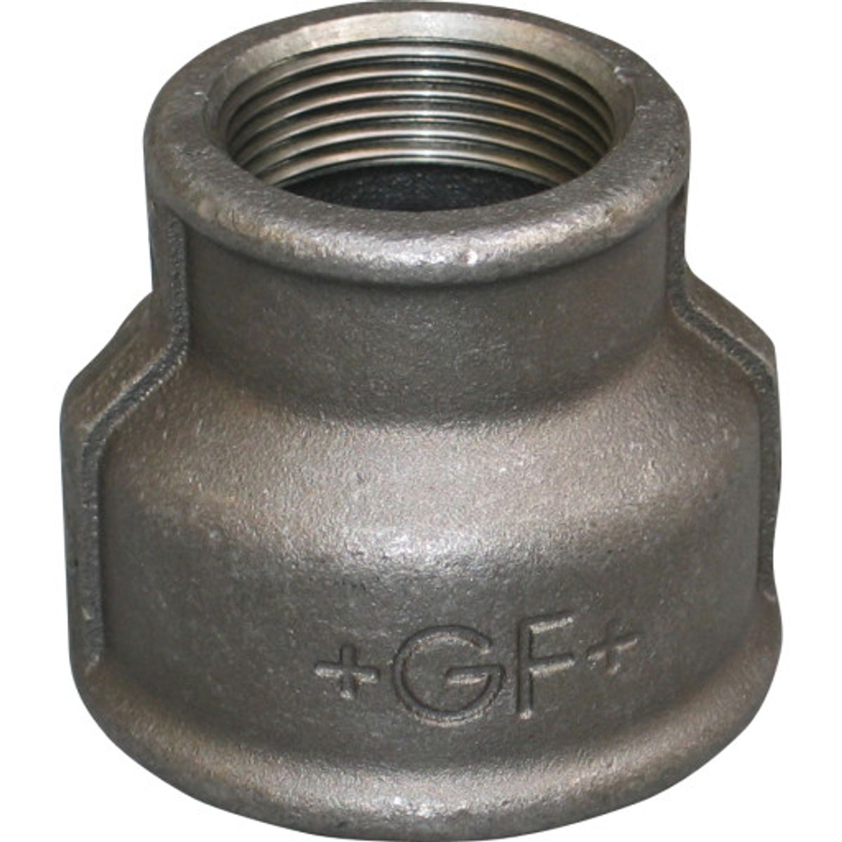 Sort formmuffe 3/4" x 1/2"