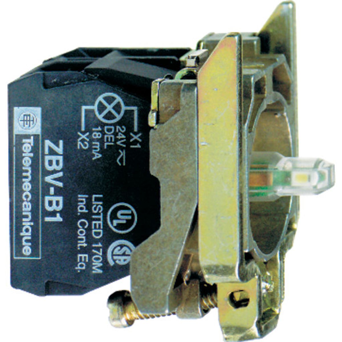 Lampetrykskrop Hvid 1Sl 24V AC/DC ZB4BW0B11