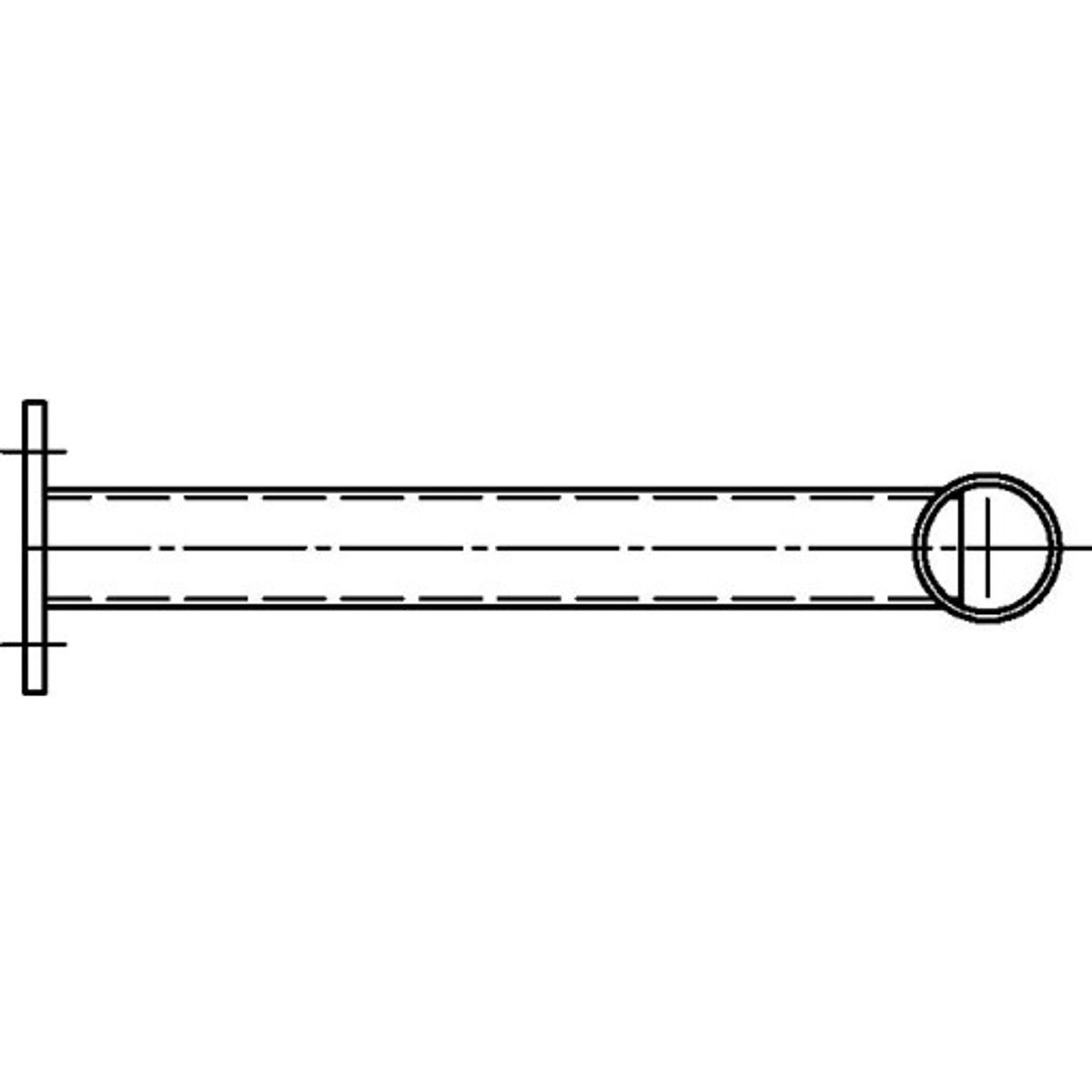 Vægarm udlæg 0,4 meter, højde 0,3 meter