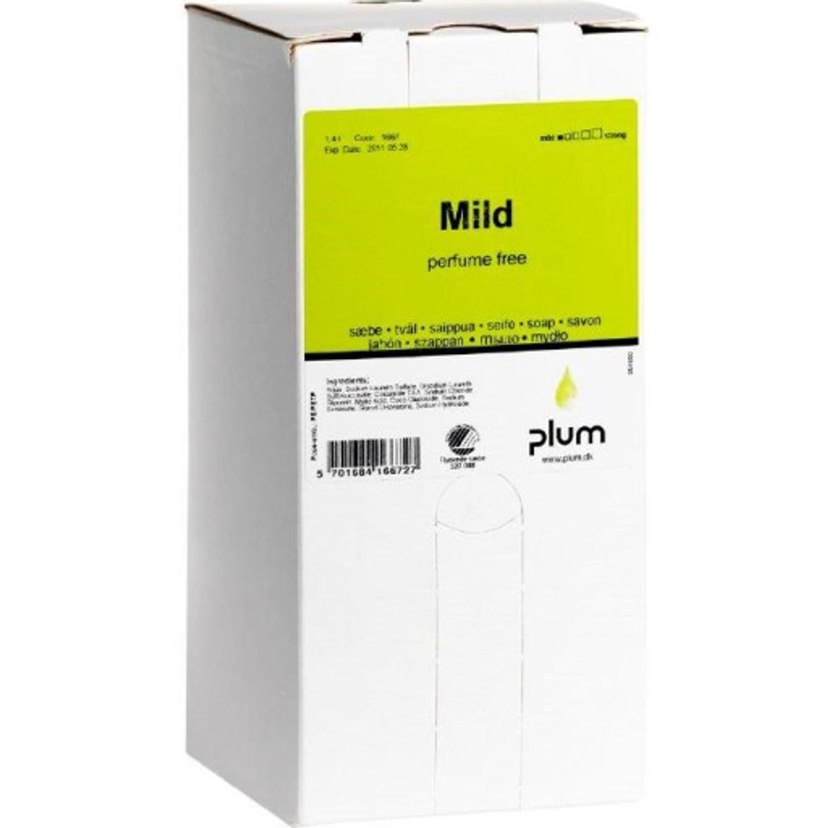 8 stk Plum Mild cremesæbe, 1,4 l