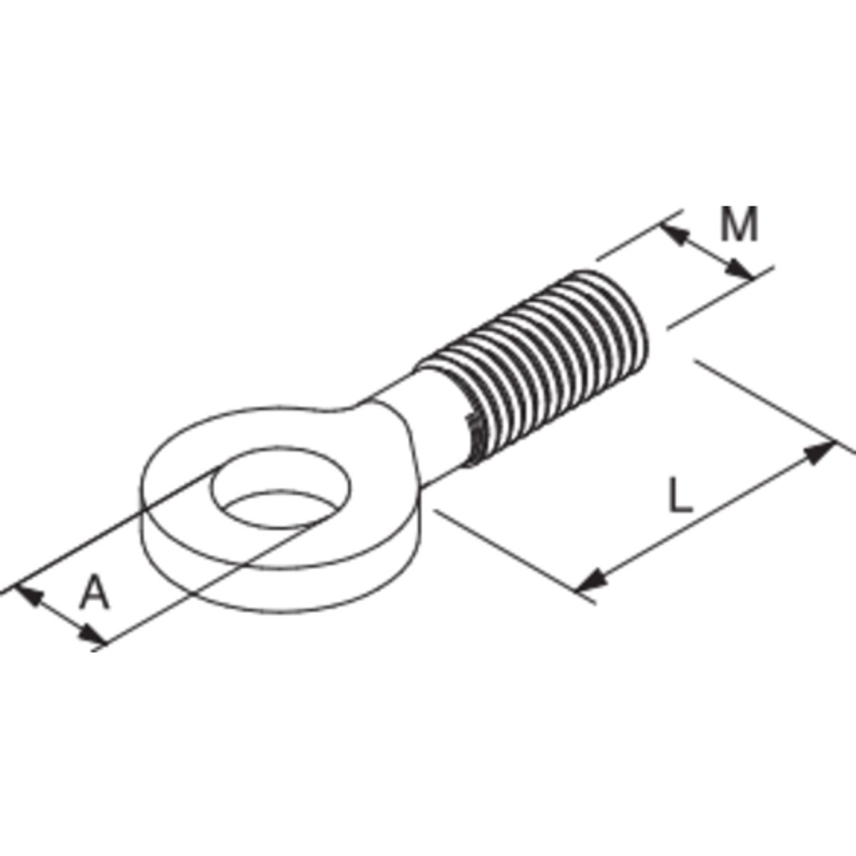 Samontec AG M8 x 25 mm øjebolt