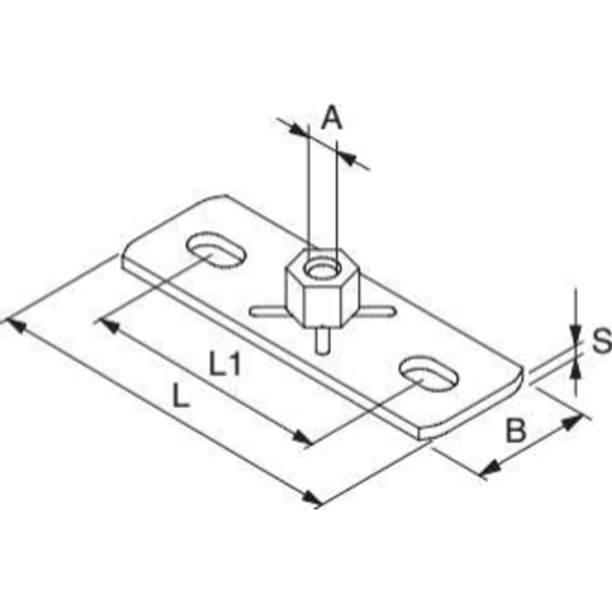 30-80 mm 1/2" GPL montageflange