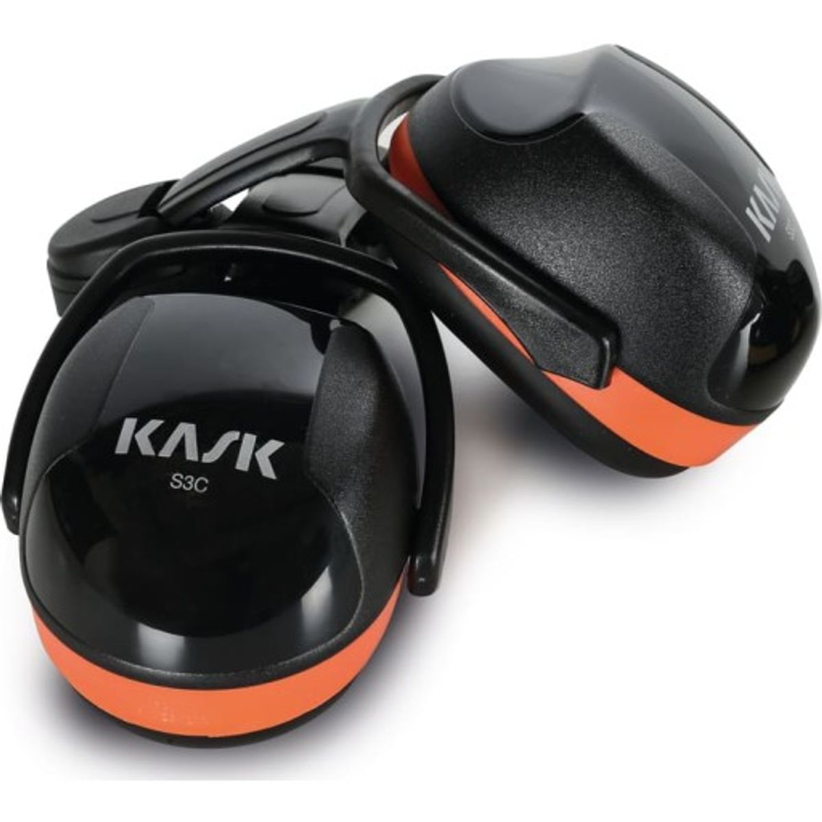 Kask kophøreværn til hjelm SC3, sort/orange