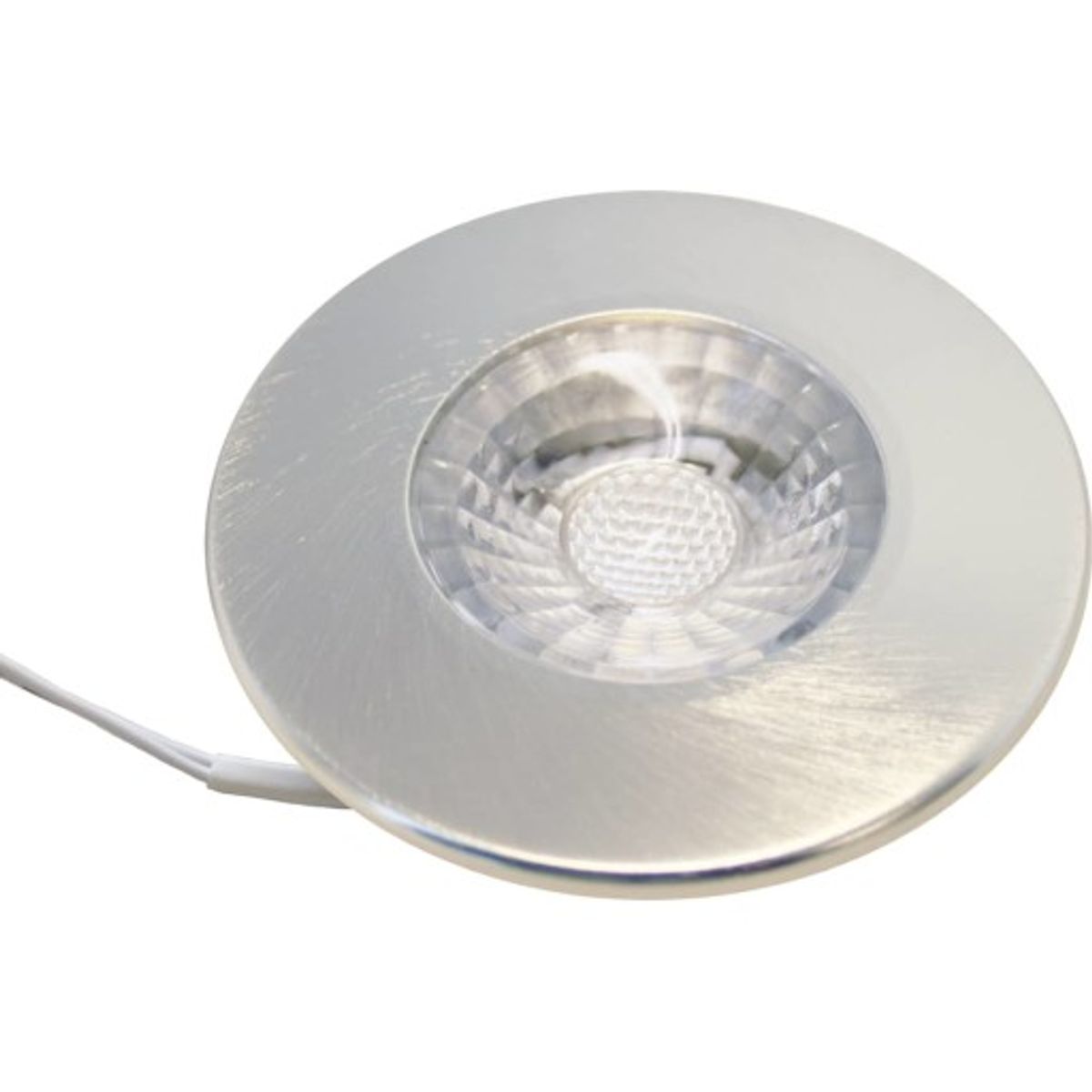 Nordtronic Gabriella LED indbygningsspot, 35°, 3000K, børstet alu