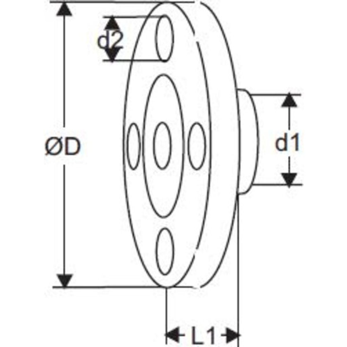 Flange DN 20 Indløb