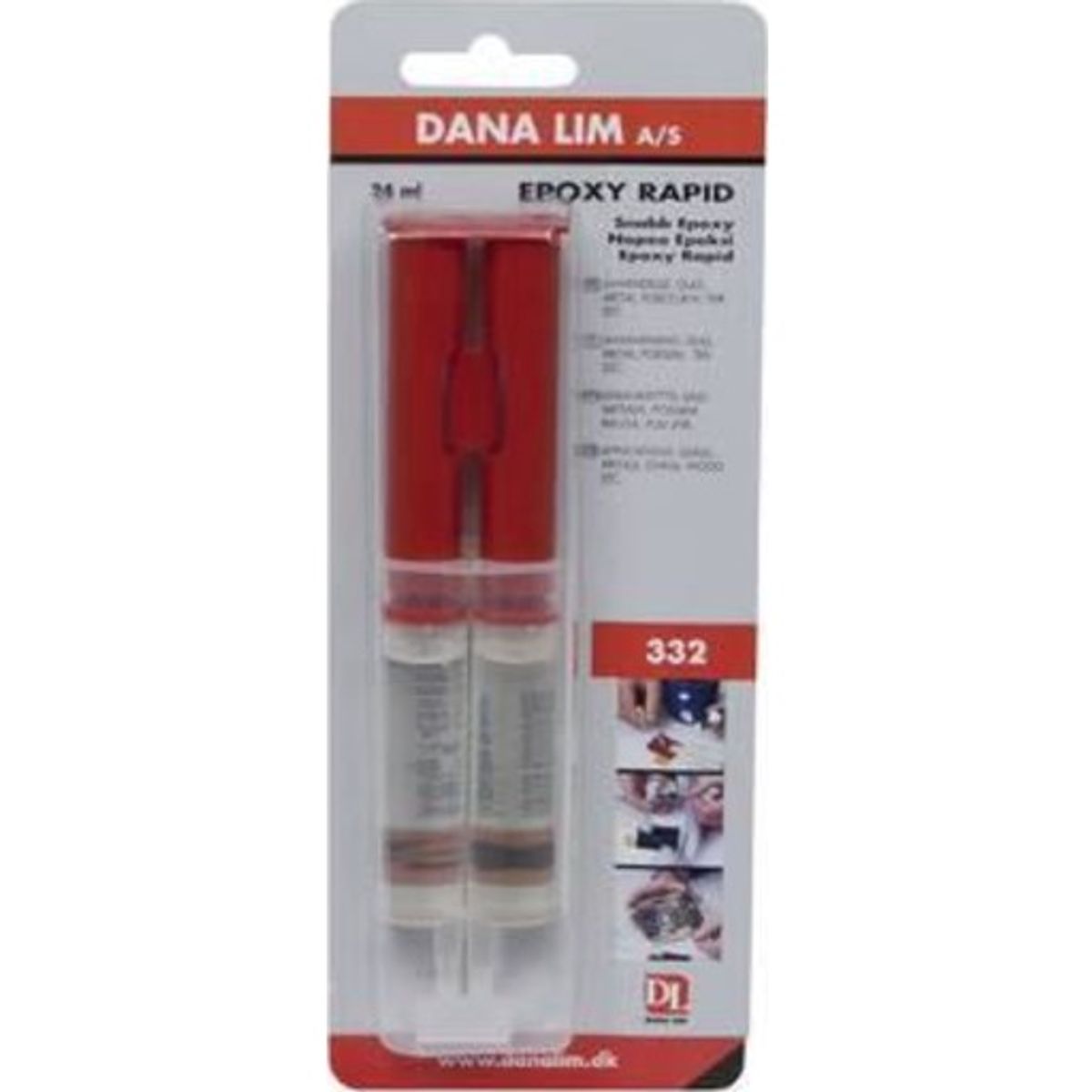 Dana Lim Epoxy Rapid lim 332 - flaske på 24 ml